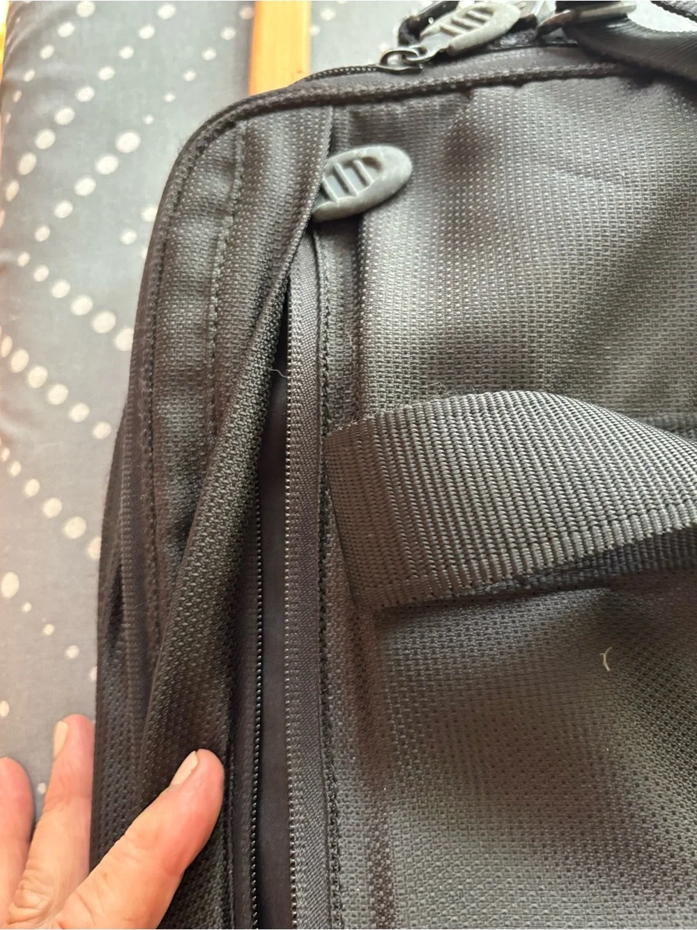 Tumi Black Men's Laptop Briefcase with Front Buckle Detail excellent shape